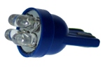LED žárovka T10 / 194  (W5W)  W2,1x9,5d - 4x LED - modrá, sada 2ks