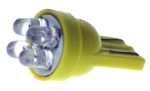 LED žárovka T10 / 194  (W5W)  W2,1x9,5d - 4x LED - žlutá, sada 2ks